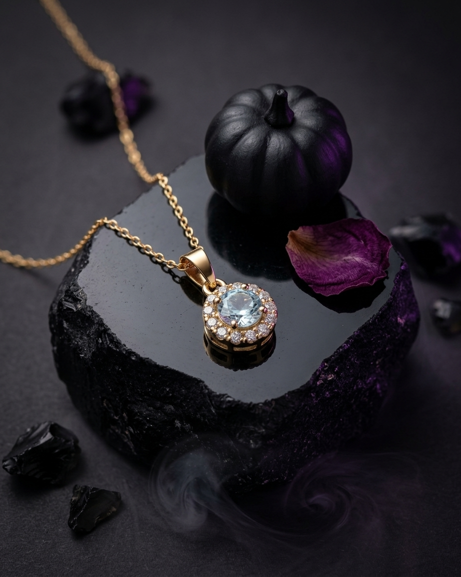 Aurora Halo Necklace Crystal Pendant 1||1 quality