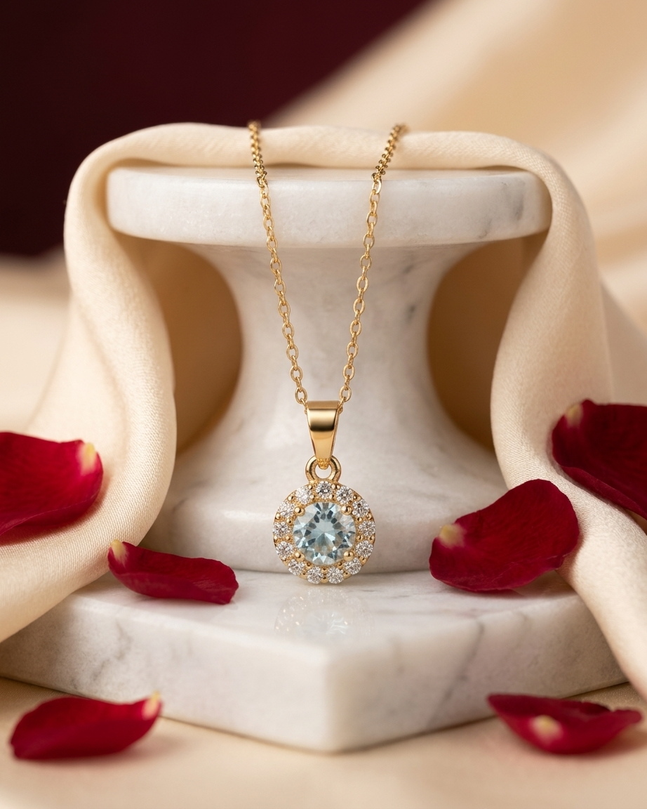 Aurora Halo Necklace Crystal Pendant 1||1 quality