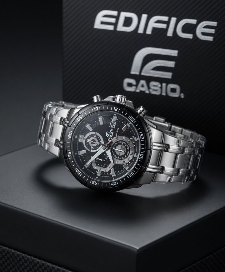 Casio Edifice EF-539D-1AV sliver and black 1:1 quality