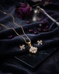 Blooming Grace Necklace
Golden Blossom  pendant set 1||1 quality
